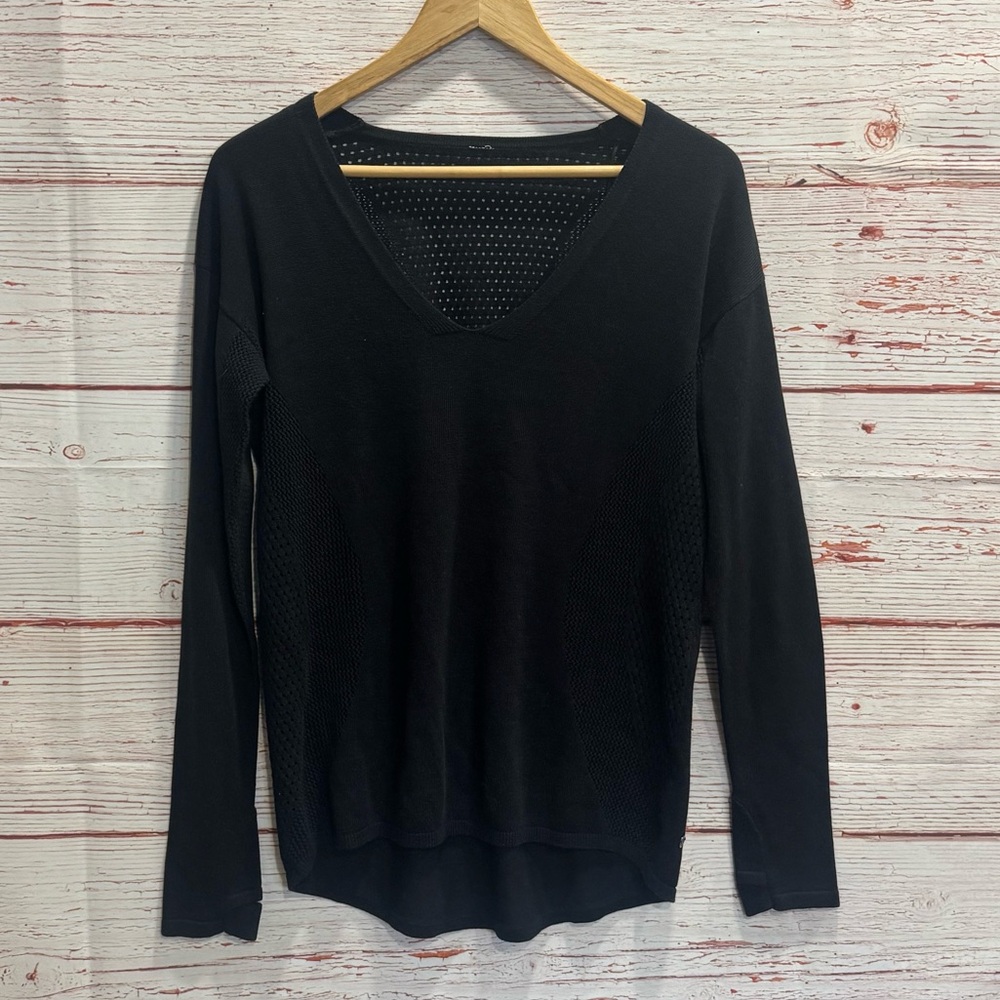 Lululemon Still Movement Sweater in Black Sz 6 - Picture 5 of 13